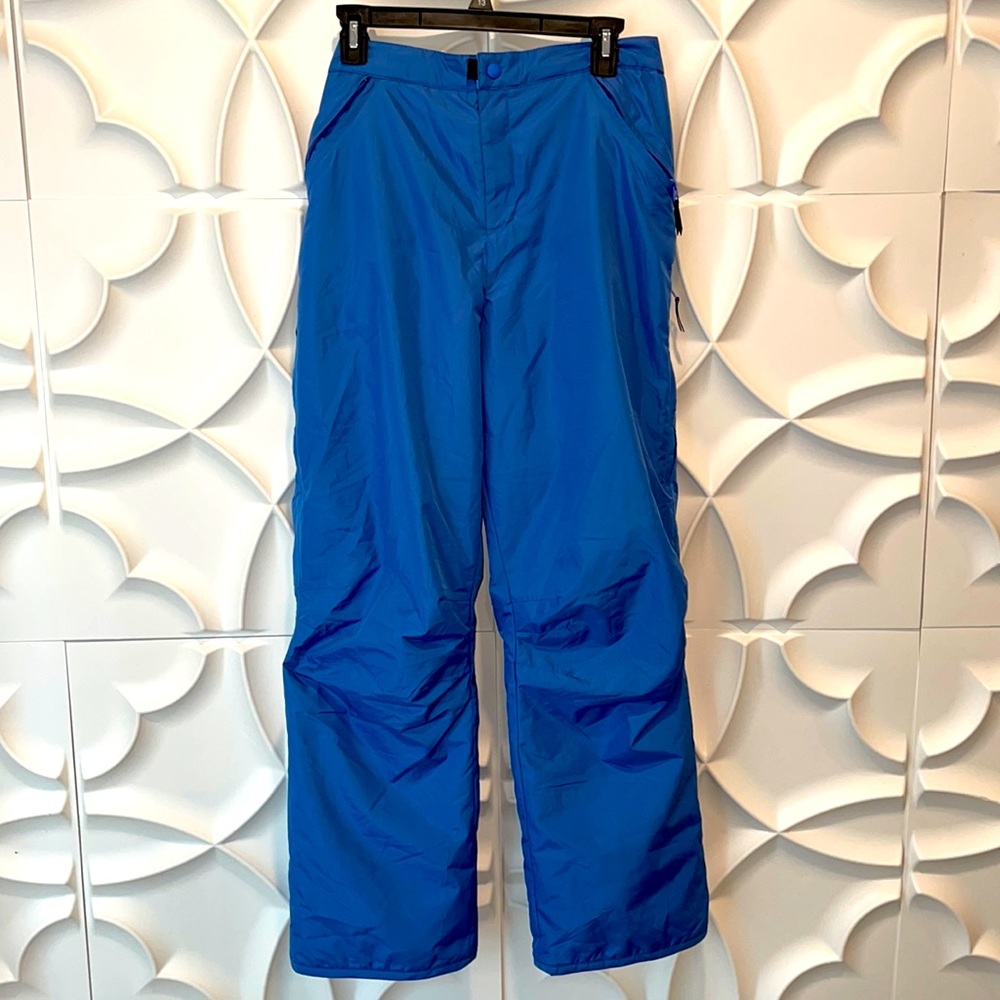 Lands end blue button pants 16.     3